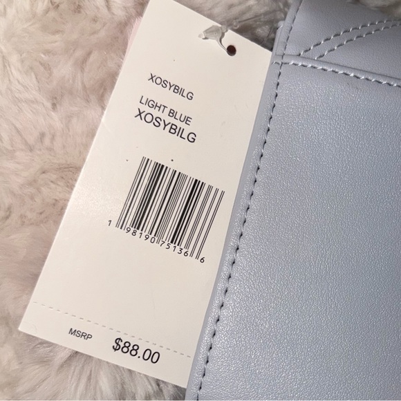 Betsey Johnson Gummy Bear Studded Quilted Blue Crossbody Bag Purse NWT - Picture 5 of 5